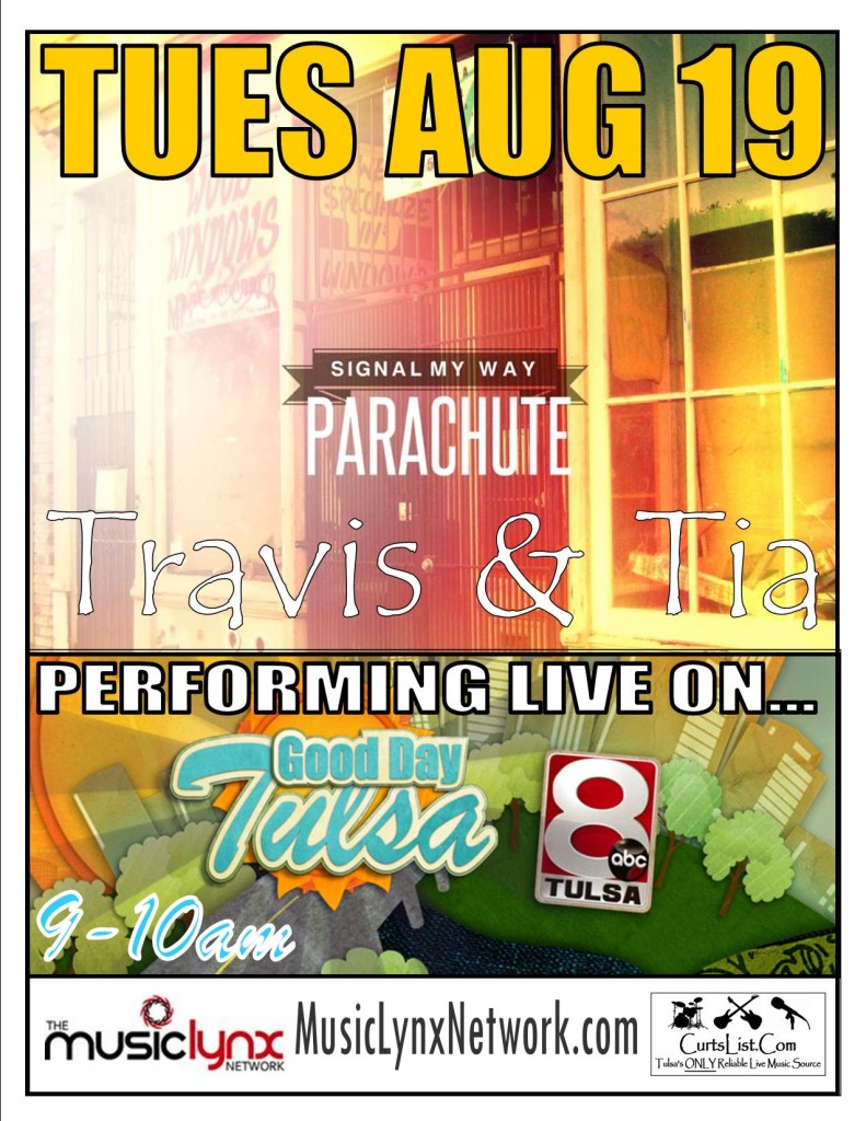 Travis & Tia on Good Day Tulsa poster 8-19-14