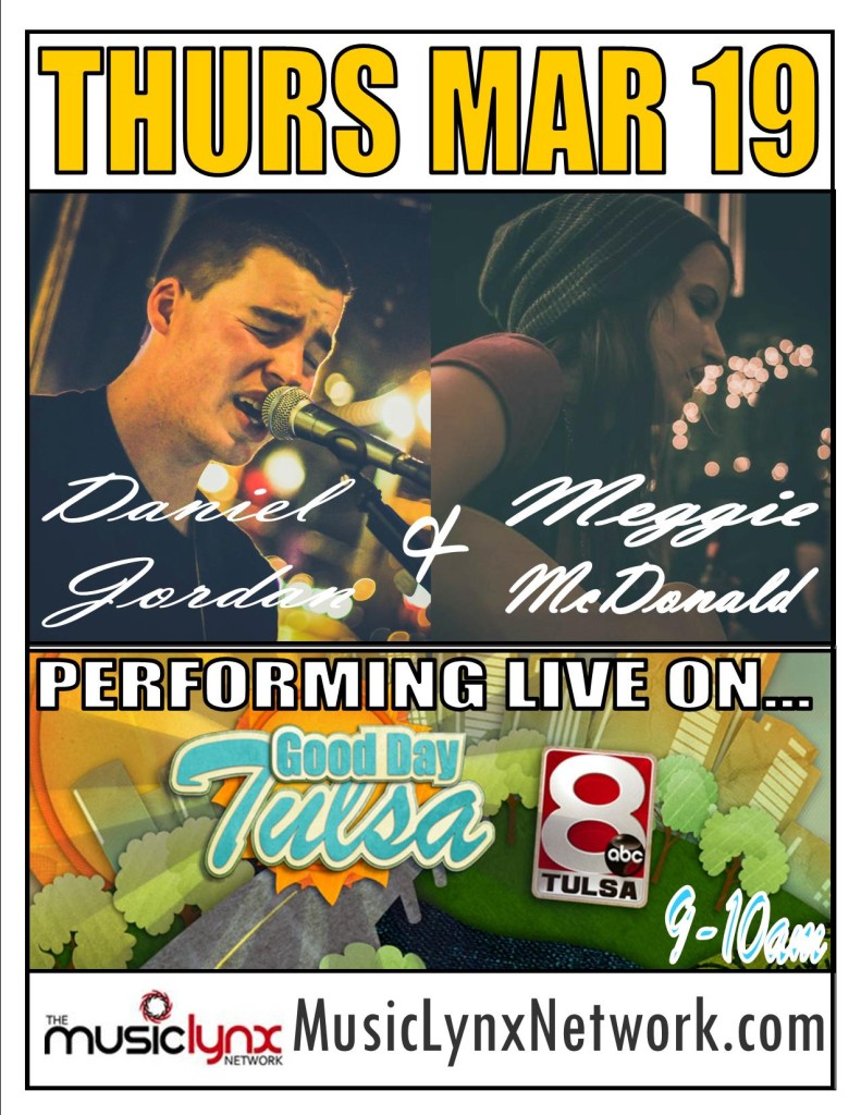 Daniel & Meggie on Good Day Tulsa poster 3-19-15