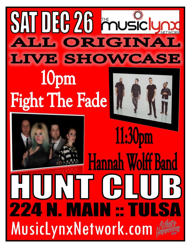 MLN Showcase at Hunt Club poster 12-26-15