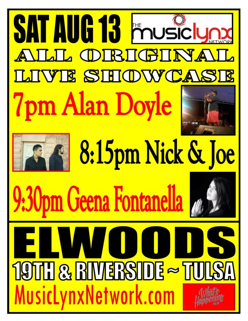 MLN Showcase at Elwoods poster 8-13-16